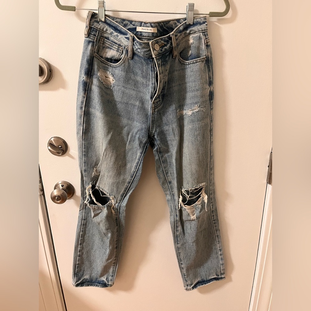 PacSun distressed mom jeans